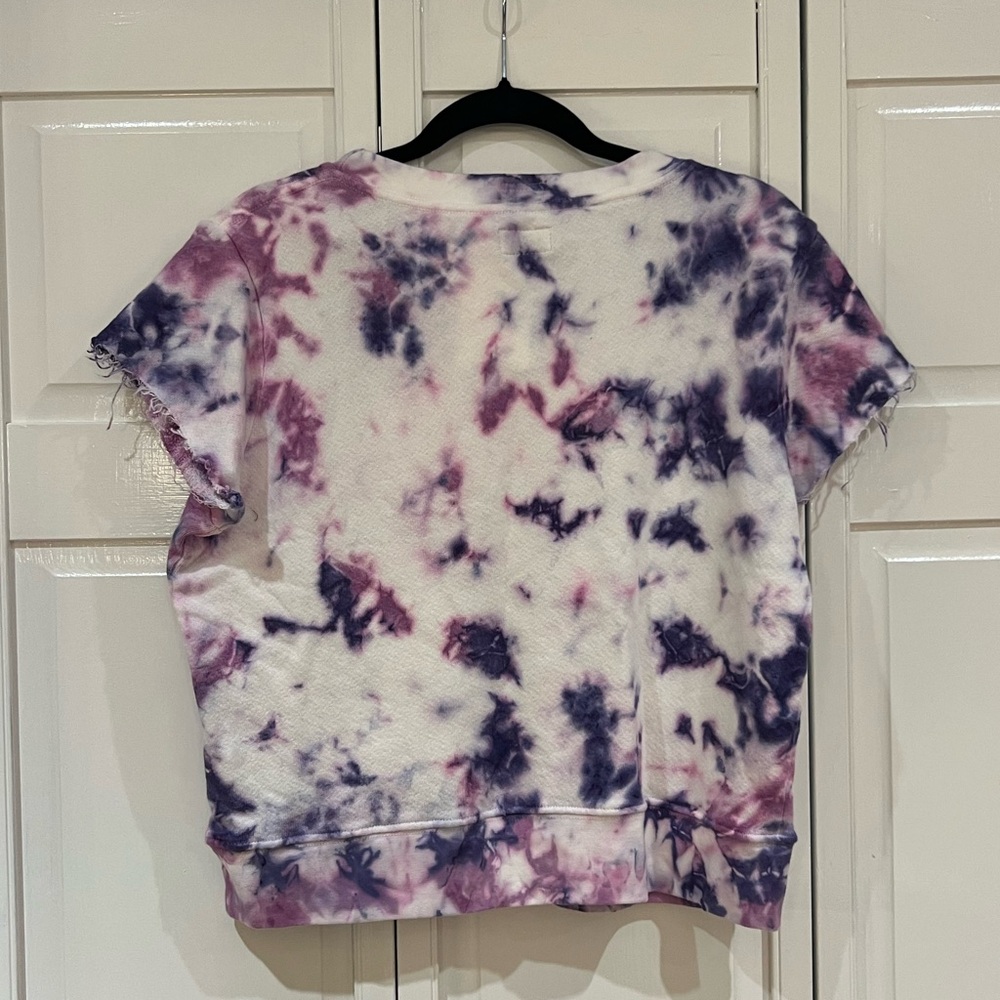 NWT Mother the Fray Tie Dye Cap Sleeve Top - Picture 3 of 3